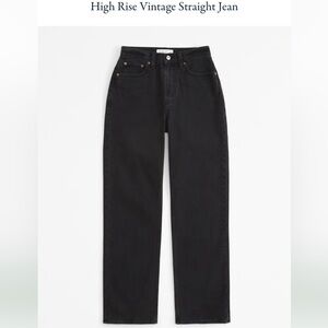 Abercrombie Straight-Leg High-Waisted Jeans